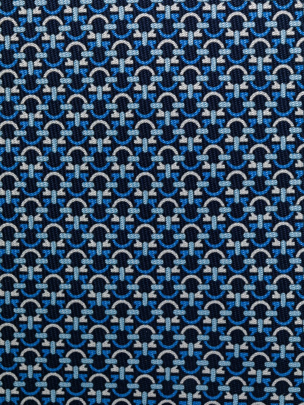 monogram print tie