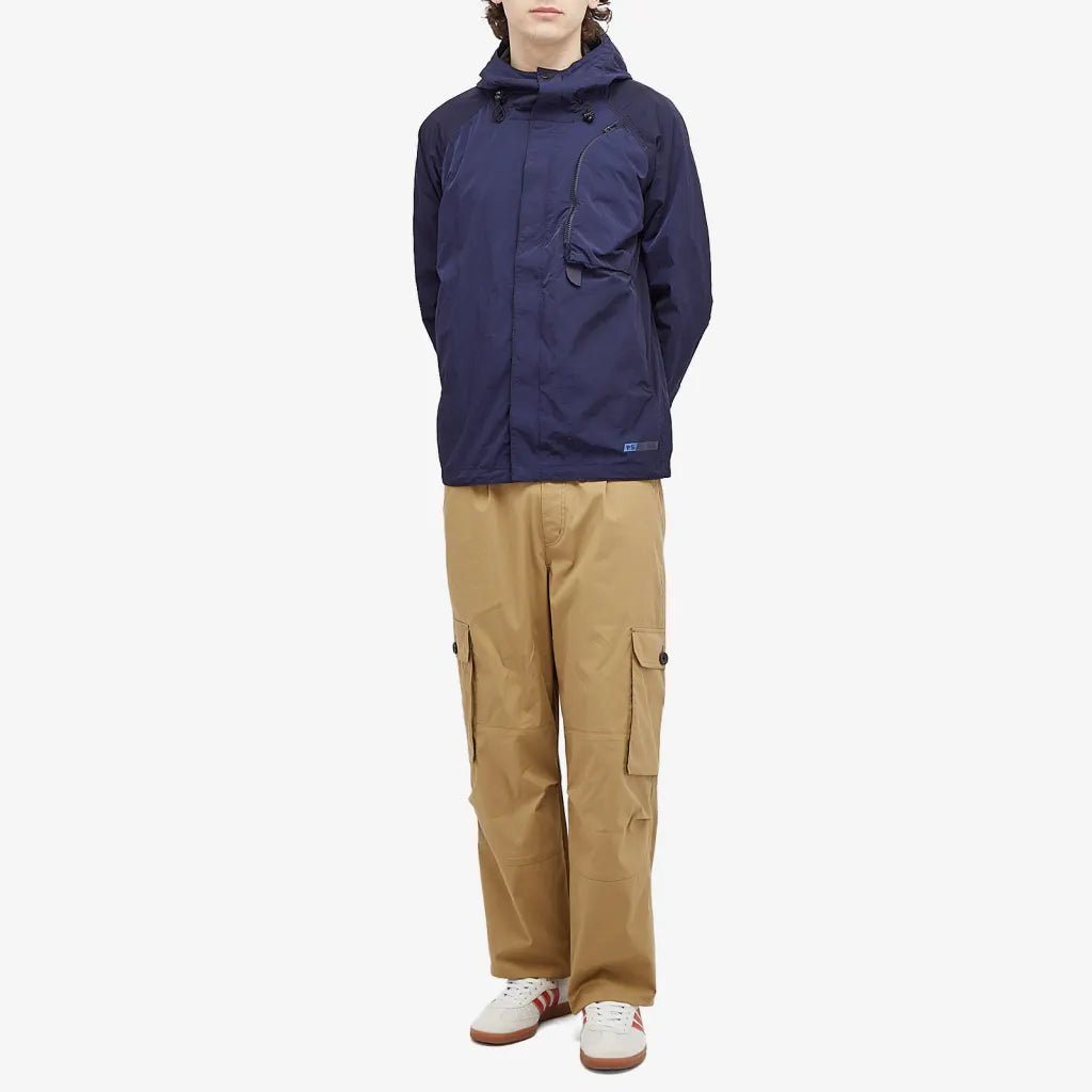 hooded nylon jacket