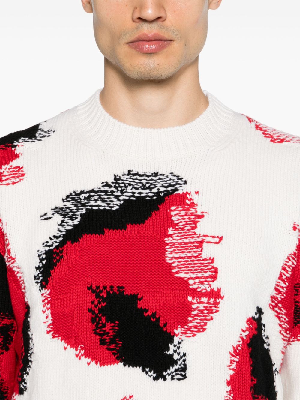 intarsia-knit jumper
