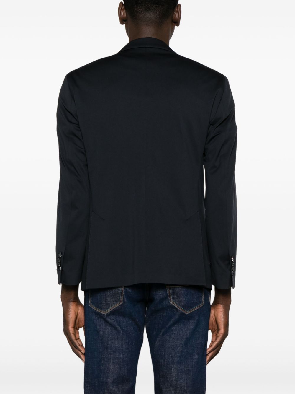 single-breasted jersey blazer