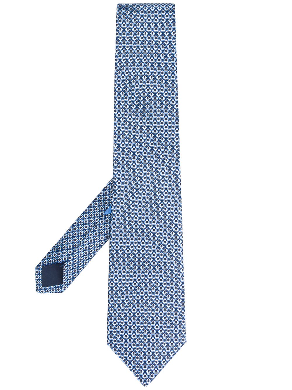 monogram print tie