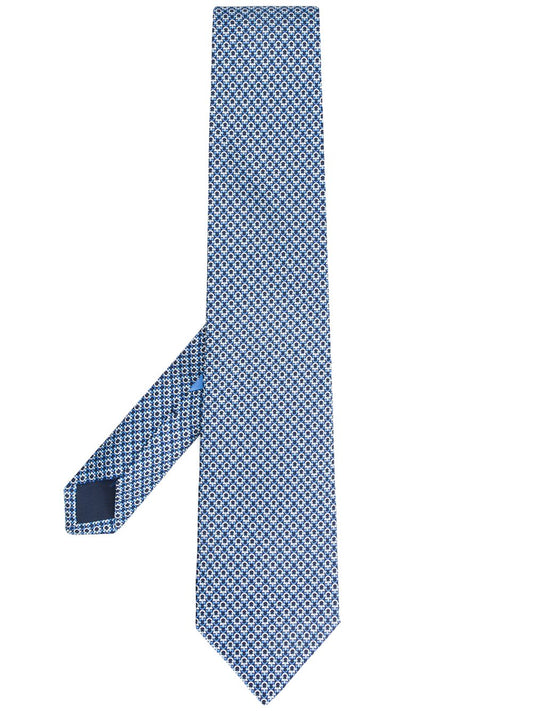 Monogram print tie