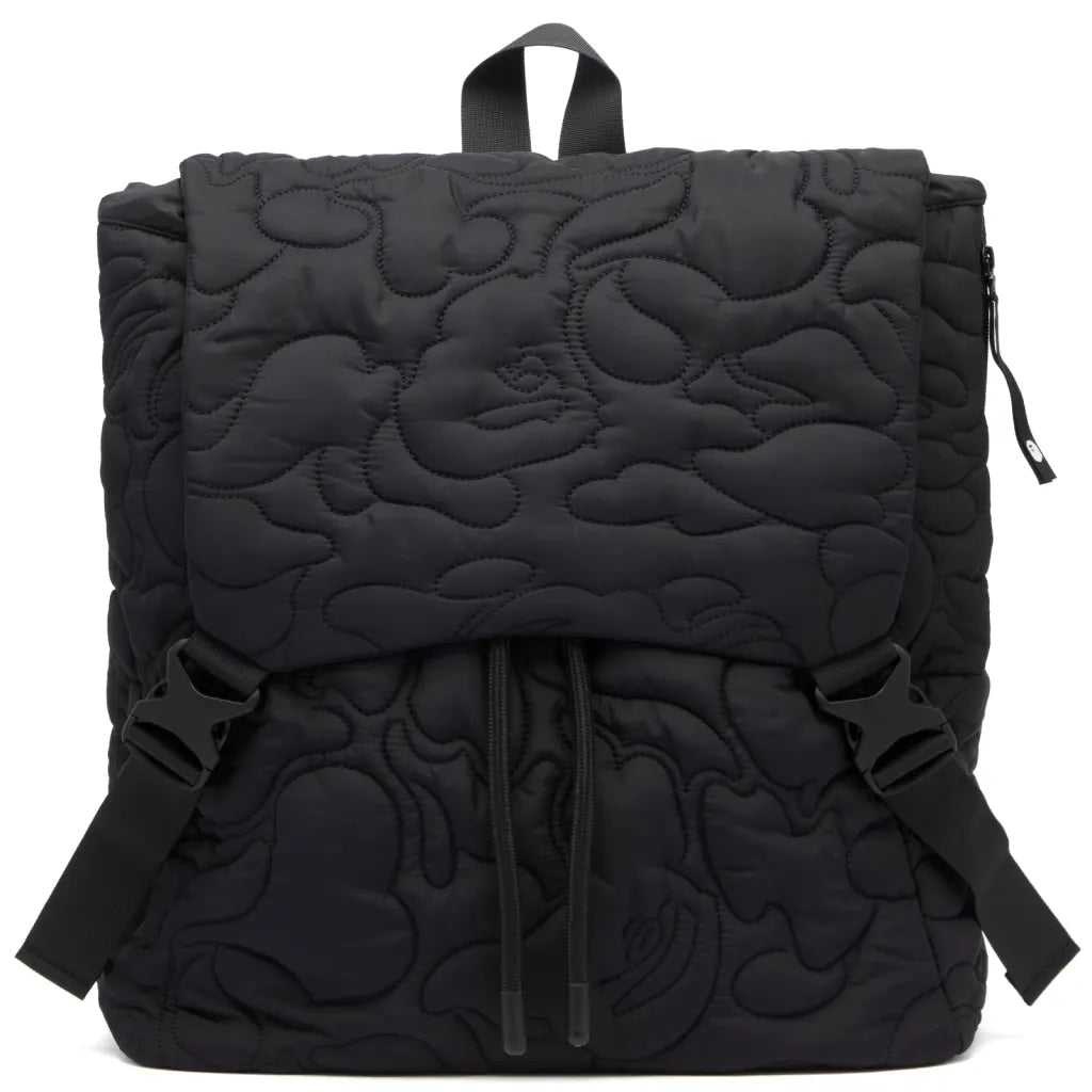 neon camo quilted backpack