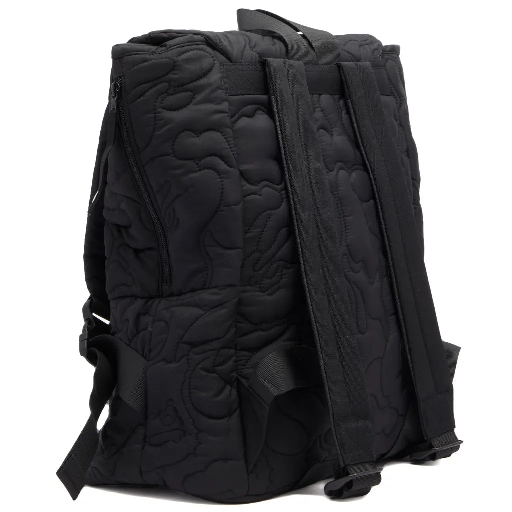 neon camo quilted backpack