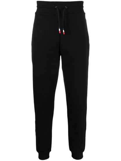 Logo-patch cotton track pants
