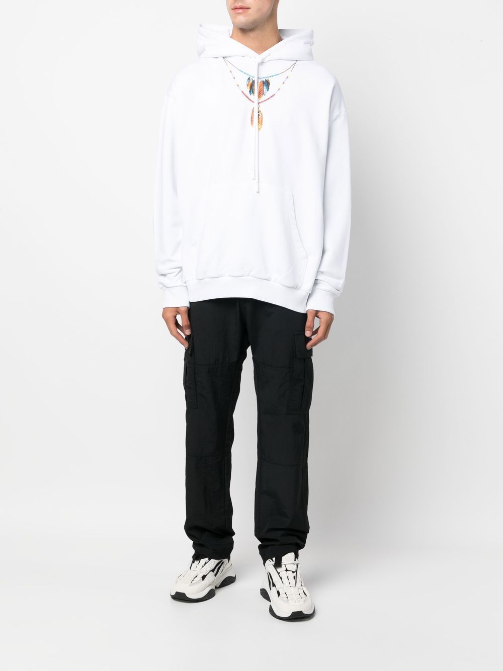 feathers cotton hoodie
