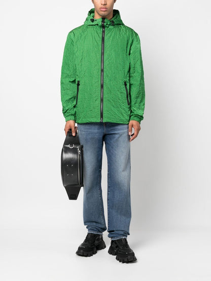 crinkled-finish windbreaker