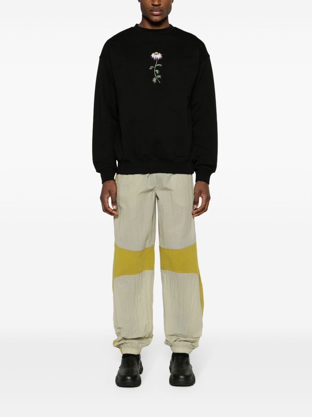 floral-print sweatshirt