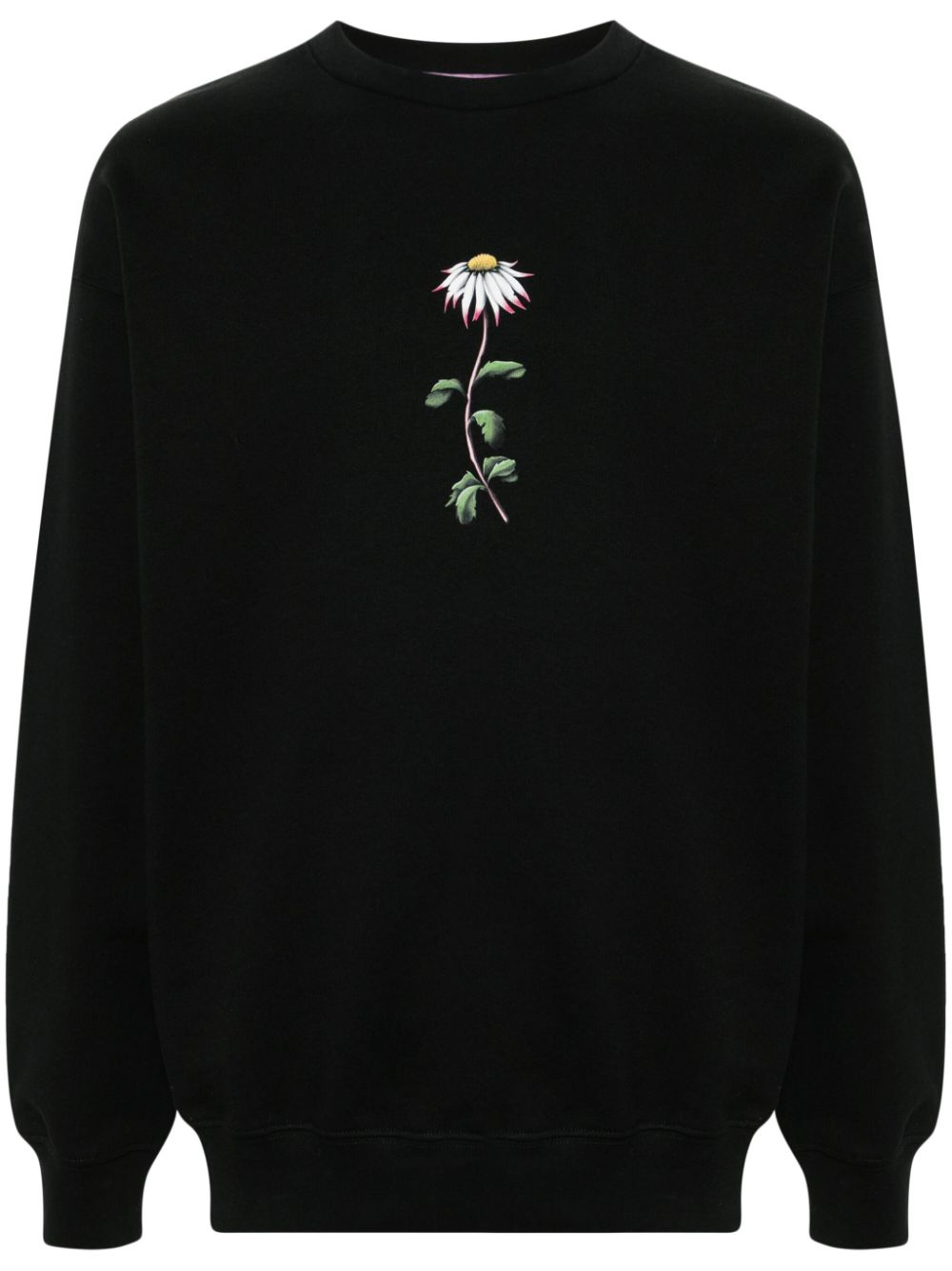 floral-print sweatshirt