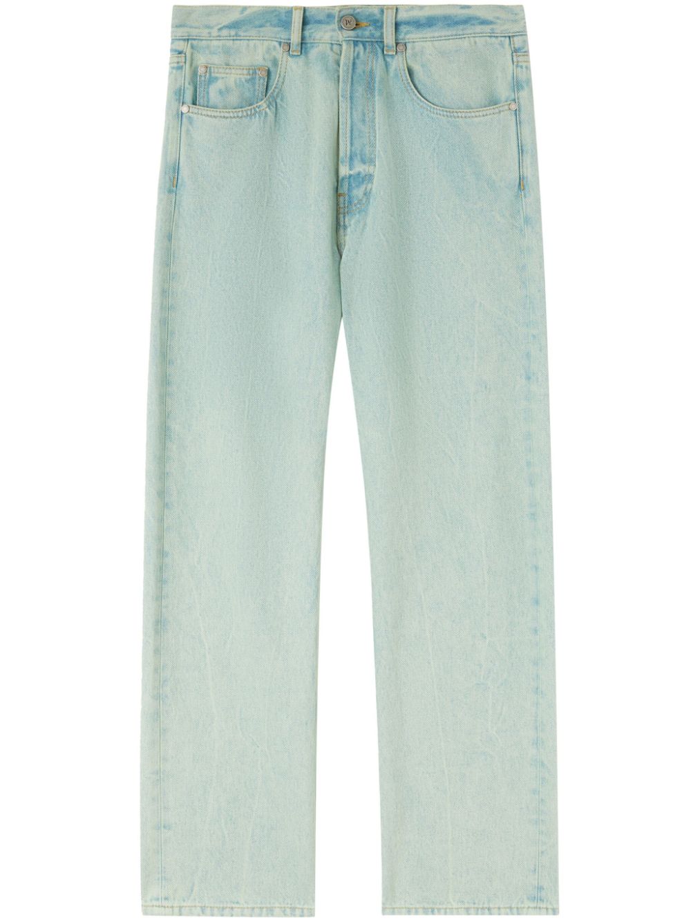 overdyed wide-leg jeans