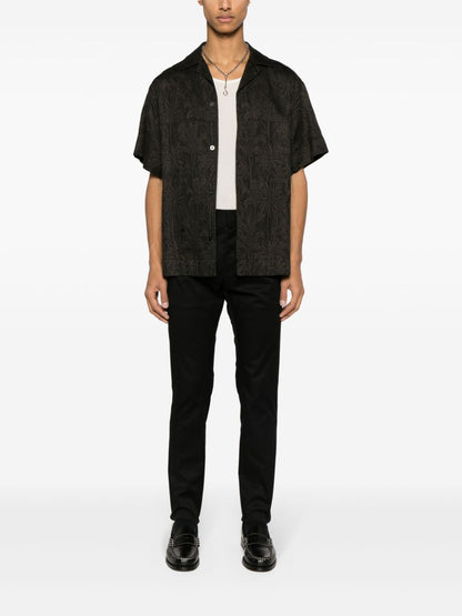 Cotton tapered trousers