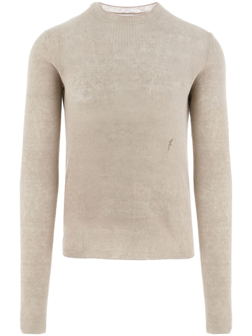 ribbed-knit jumper