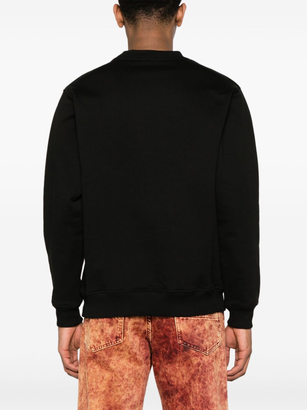 slogan-print cotton sweatshirt