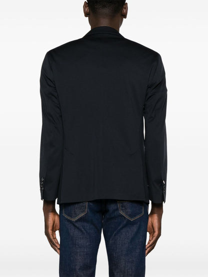 Single-breasted jersey blazer