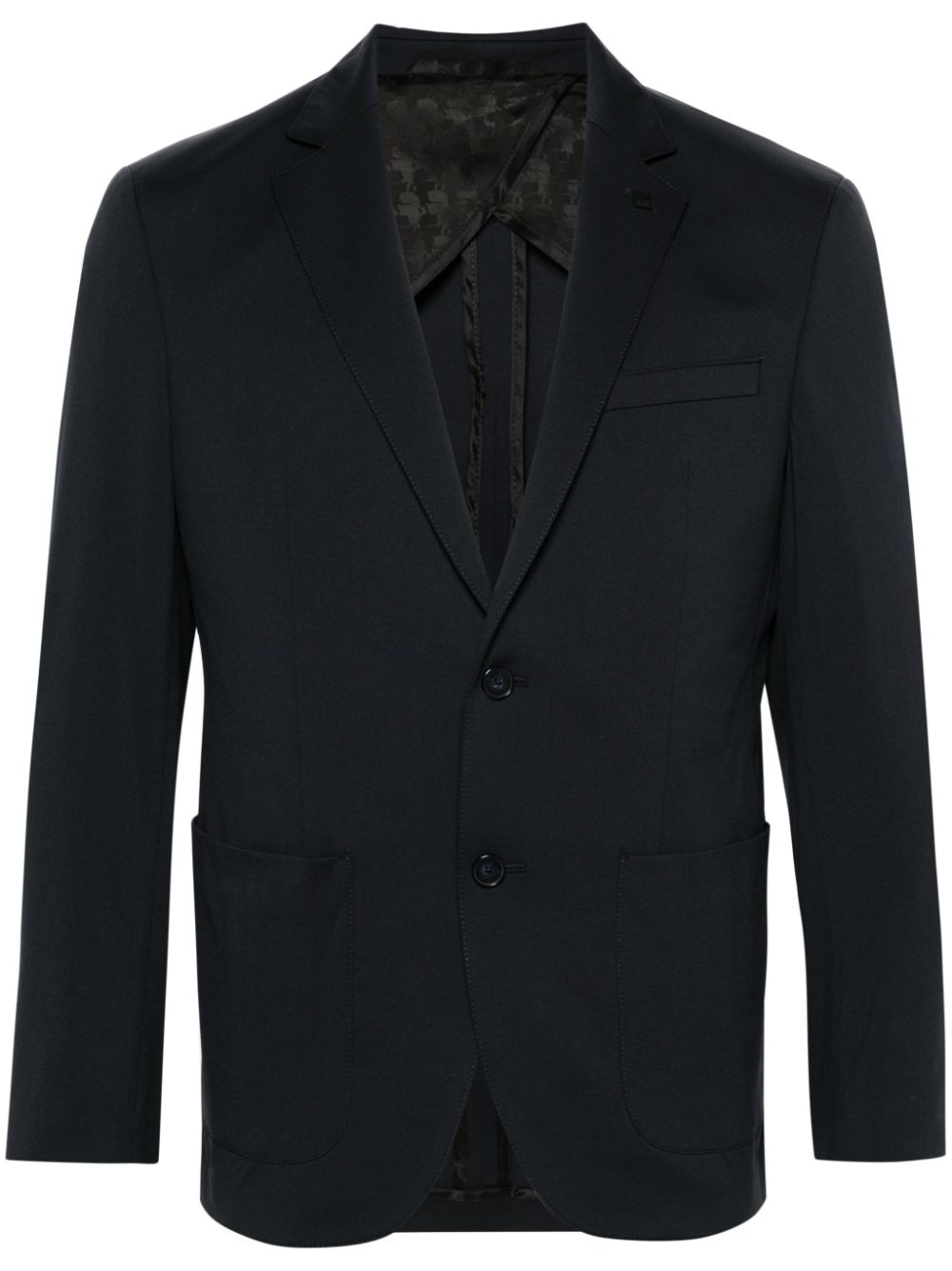 single-breasted jersey blazer