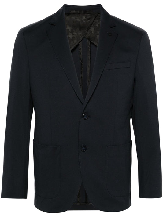 Single-breasted jersey blazer