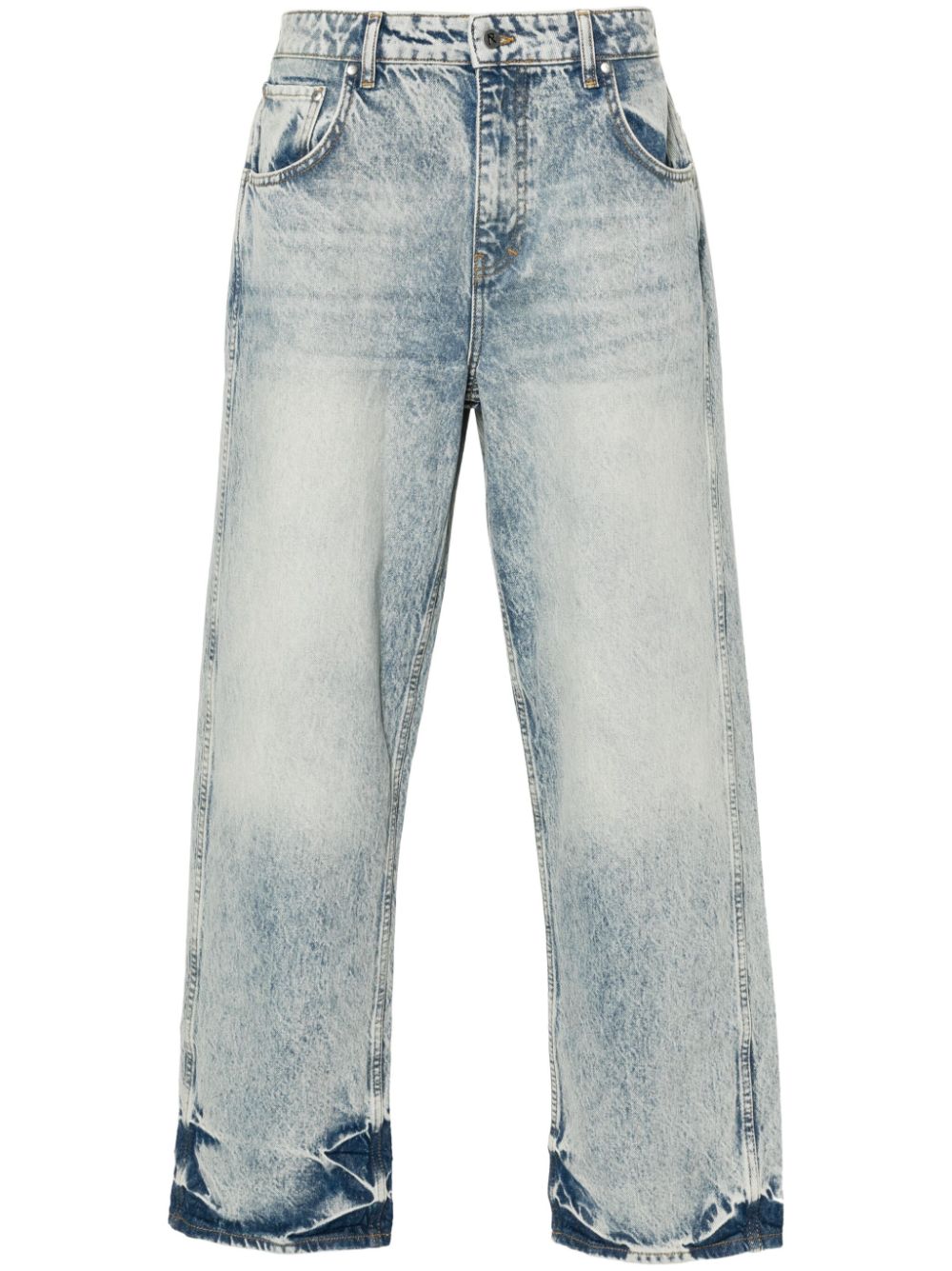 straight-leg jeans