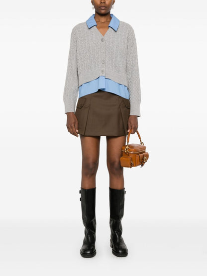 Layered cardigan