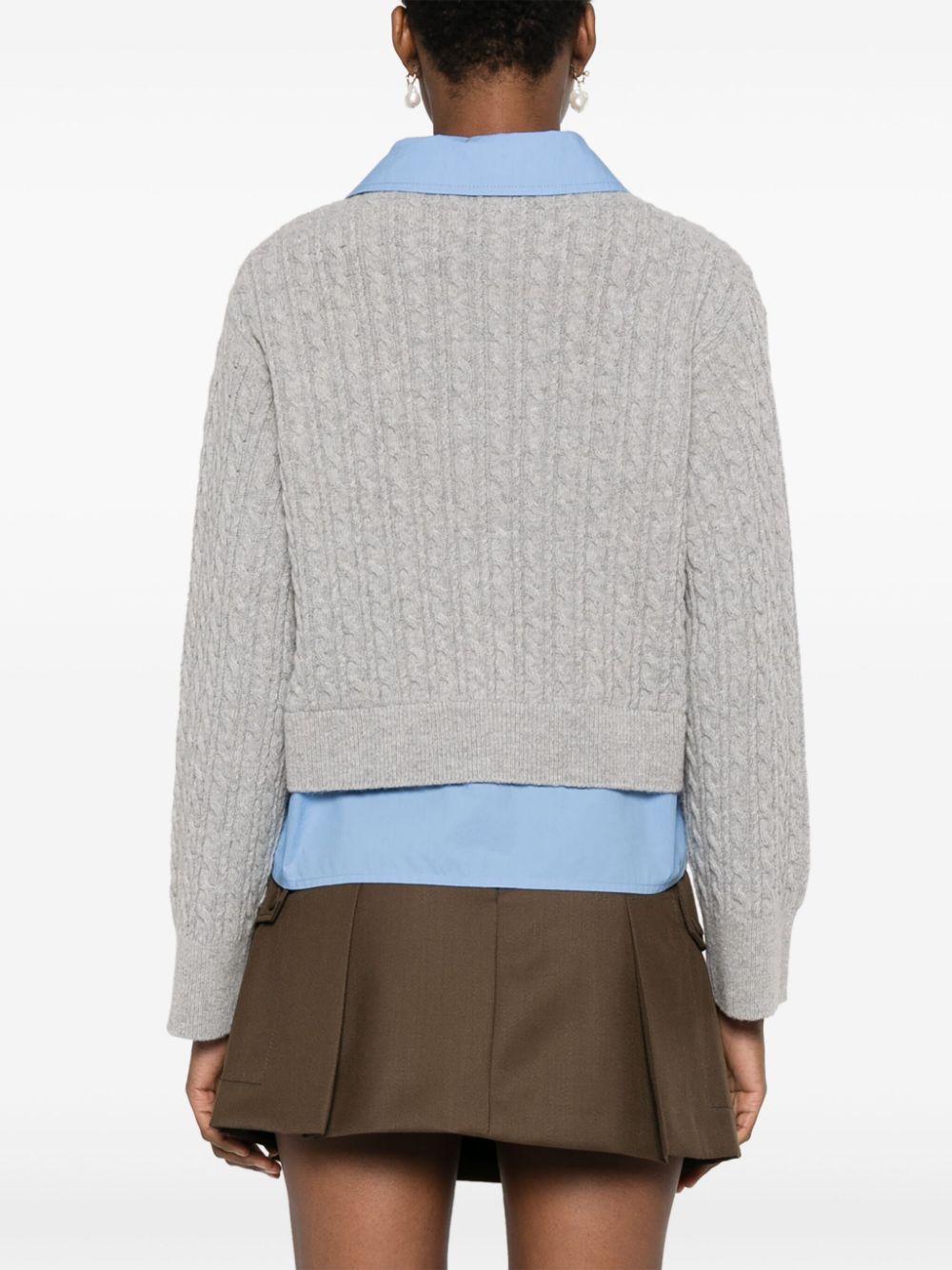 layered cardigan