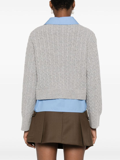 Layered cardigan
