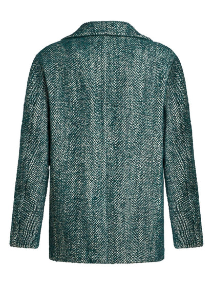 Double-breasted peacoat