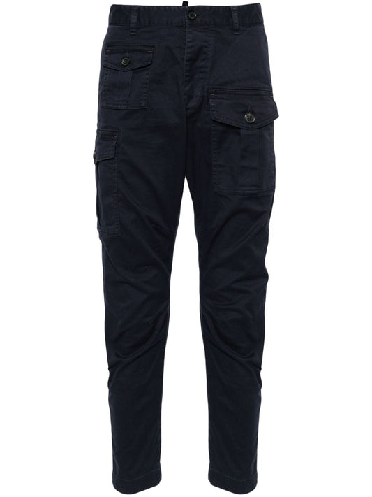 Mid-rise cargo trousers
