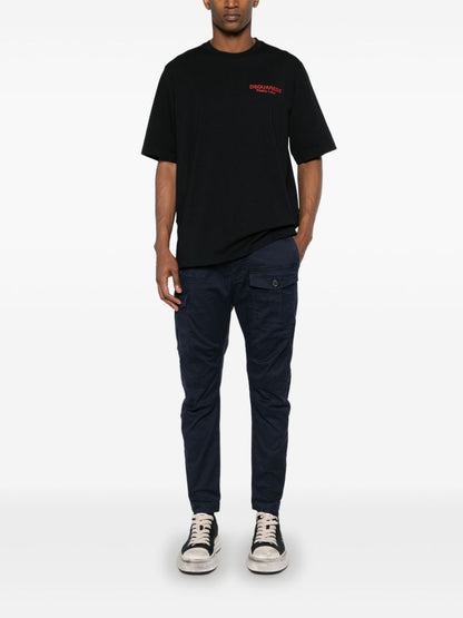 Mid-rise cargo trousers