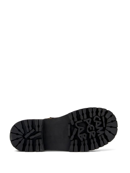 Lace-up leather boots
