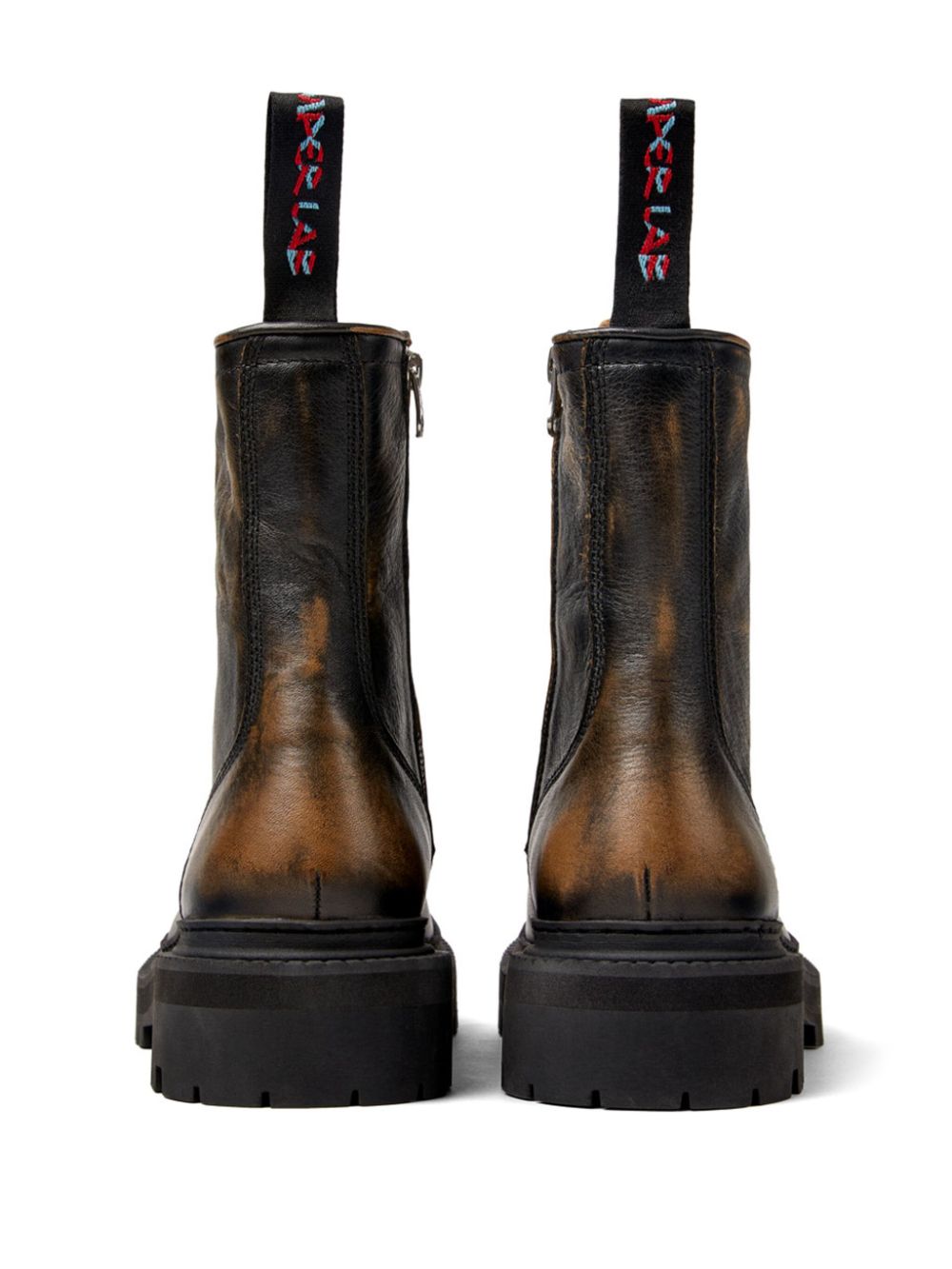 lace-up leather boots