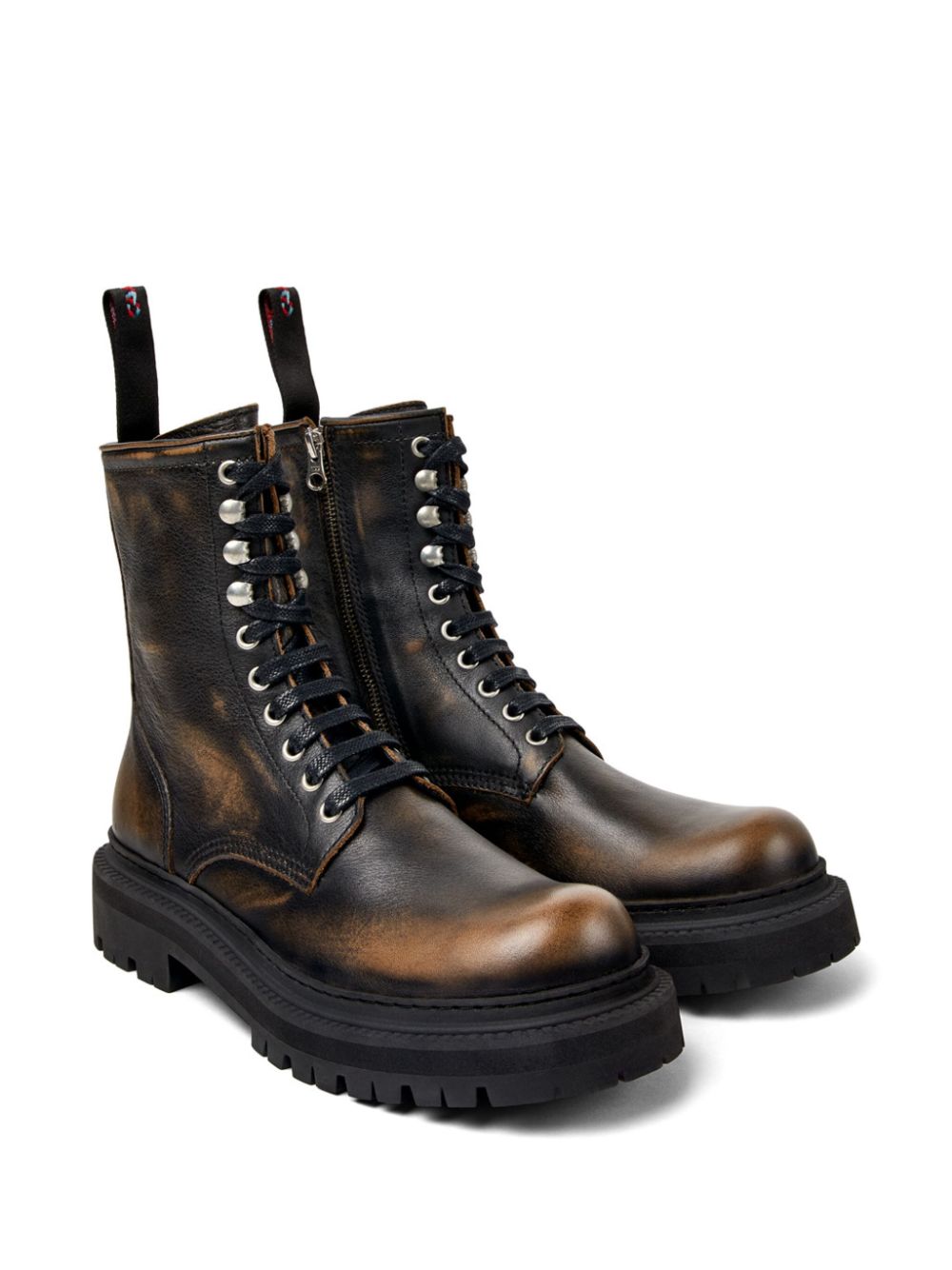 lace-up leather boots