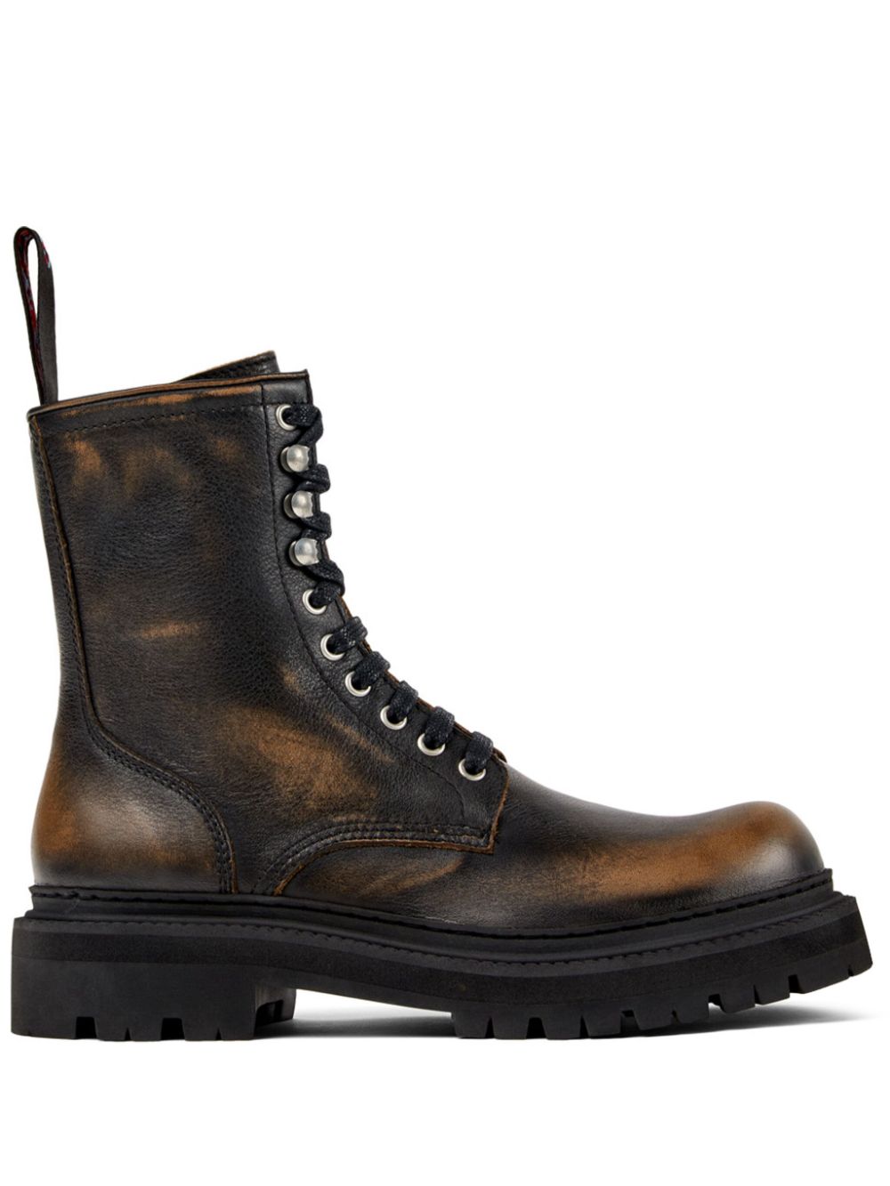 lace-up leather boots