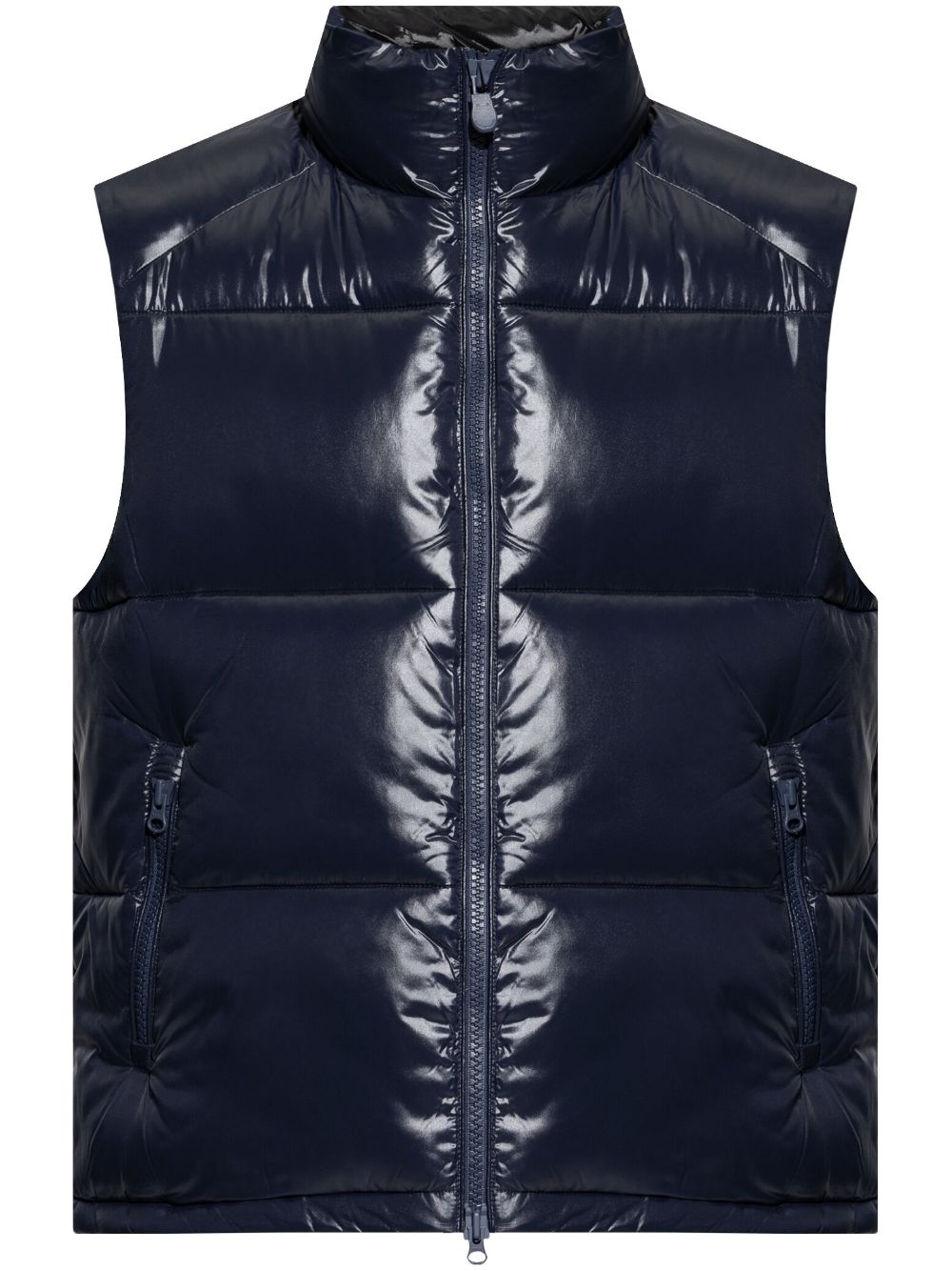 white duck down puffer vest