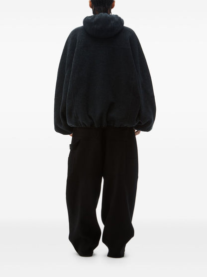 Zip-up cotton hoodie