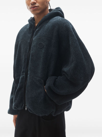 Zip-up cotton hoodie