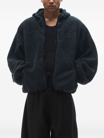 Zip-up cotton hoodie
