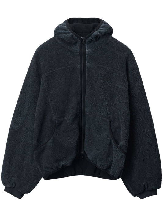 Zip-up cotton hoodie