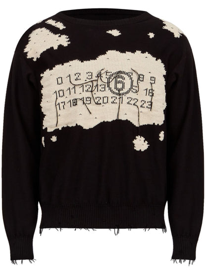 Numbers-motif jumper