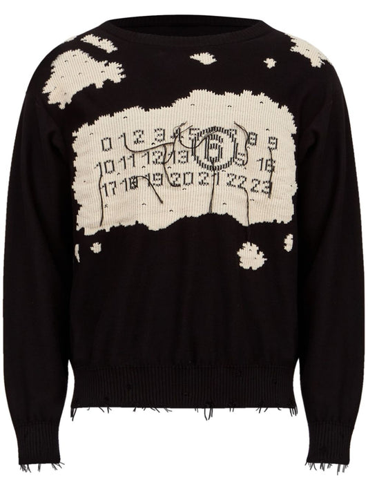 Numbers-motif jumper