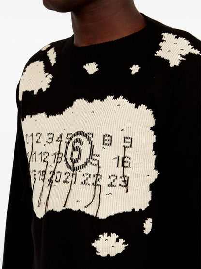 Numbers-motif jumper