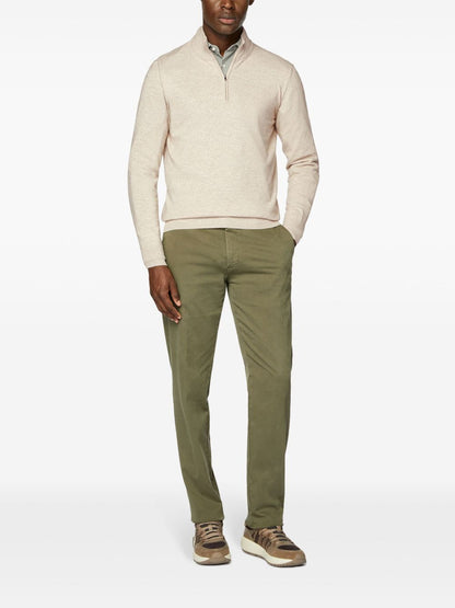 Half-zip cashmere sweater