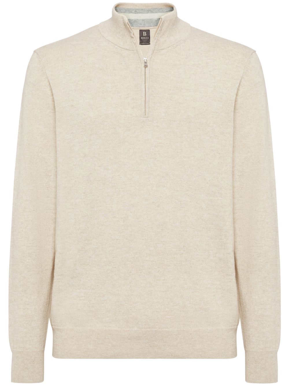 half-zip cashmere sweater