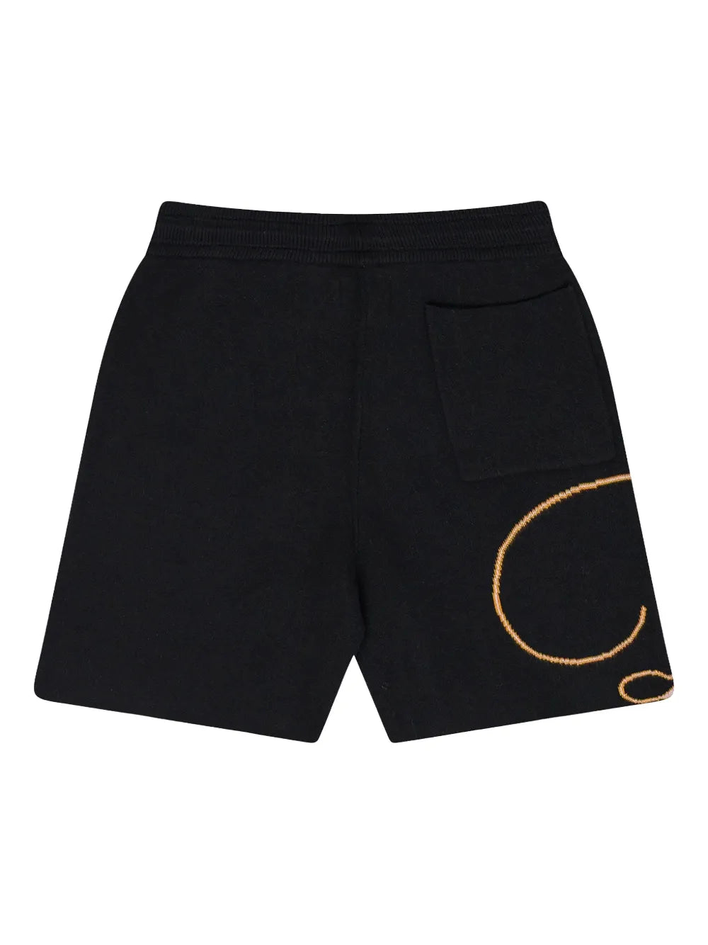 knit script swim shorts