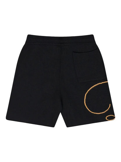 Knit script swim shorts